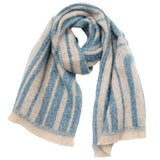 GEOMETRIC LOOP YARN WINTER SCARF WITH SHAWL WRAP_CWASC0870