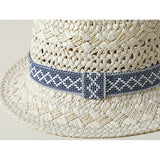 CASUAL WOVEN SUNSCREEN SMALL STRAW HAT PANAMA HAT_CWAH1104