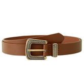 Women Simple Pin Buckle Pu Belt_Cwabe0241