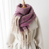 AUTUMN AND WINTER GEOMETRIC TASSEL SHAWL SCARF_CWASC2772