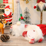 KNITTED HAT LUMINOUS RUDOLPH DOLL ORNAMENTS_CWMM2769