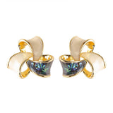 OIL DRIP ENAMEL MOSQUITO COIL EARRINGS_CWMM4283