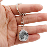 COSMIC MOON CRYSTAL GLASS BALL KEYCHAIN PENDANT_CWMM0499