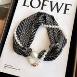 Pearl Magnetic Scarf Necklace For Shirts_Cwasc03932