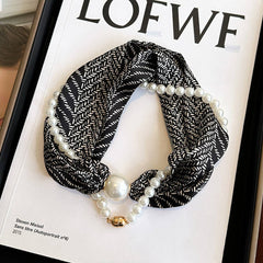 Pearl Magnetic Scarf Necklace For Shirts_Cwasc03932