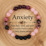 Colorful Round Beaded Natural Stone Bracelet_Cwmm11258
