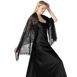 FLORAL LACE TIE DYE SHAWL BRIDAL EVENING WRAP_CWASC1092
