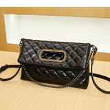 CLASSIC DIAMOND FOLDING SQUARE BUCKLE SHOULDER BAG_CWAB2954