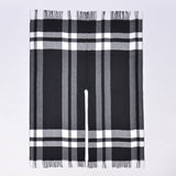 REVERSIBLE PLAID FAUX CASHMERE SCARF WINTER WRAP_CWASC0945