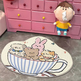 CUTE CAKE FLEECE RUG BEDROOM BATHROOM MAT_CWMM7505
