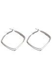 DOUBLE SQUARE RING SIMPLE EARRINGS_CWAJE147