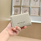 Gradient Velvet Mini Trifold Wallet With Letters_Cwab06233