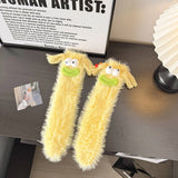 NEW CORAL FLEECE FUNNY UGLY CUTE THICKENED SOCKS_CWMS0868