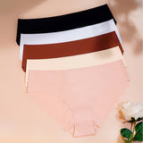 SEAMLESS ICE SILK WAVY LACE UNDERWEAR_CWMU0273