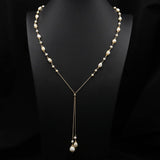 Womens Natural Freshwater Pearl Necklace