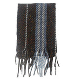 STRIPED FRINGE SCARF WINTER KNITTED SHAWL_CWASC0880