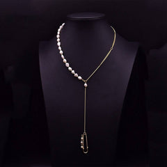 Womens Natural Freshwater Pearl Necklace