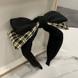 SIMPLE RETRO DOUBLE LAYER BOW HEADBAND_CWAHA2578
