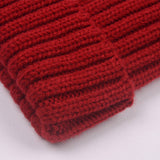 Fluffy Ball Simple Basic Knit Beanie_Cwah331