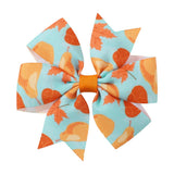 THANKSGIVING TURKEY PUMPKIN TAIL HAIR CLIP_CWAHA6681