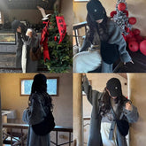 FROSTED SUEDE BAG VINTAGE SHOULDER MESSENGER BAG_CWAB4122