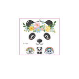 KIDS CHRISTMAS UNICORN PANDA FACE TATTOOS_CWMM8256