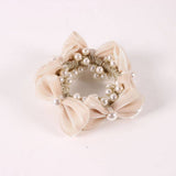 ELEGANT PEARL SATIN BOW ELASTIC HAIR TIE_CWAHA6881