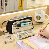 HIGH VALUE CANVAS WINDOW PENCIL CASE_CWMM1977