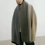 KNIT SCARF UNISEX ELEGANT WINTER COUPLES WRAP_CWASC0326