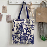 NEW CUTE SOFT GIRL ARTISTIC CANVAS BAG_CWAB2176