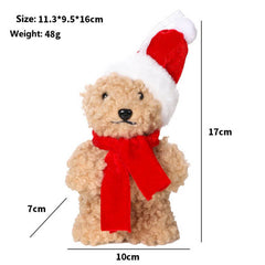 Cute Christmas Bear Plush Foam Figurine_Cwmm9995
