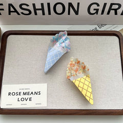 ICE CREAM MACARON ACETATE HAIR CLAW CLIP_CWAHA5770