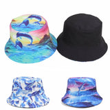NEW OCEAN ANIMAL PATTERN BUCKET HAT_CWAH1545