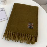 Winter Solid Acrylic Blend Scarf Neckwarmer_Cwasc2298