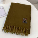 Winter Solid Acrylic Blend Scarf Neckwarmer_Cwasc2298