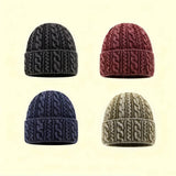 Unisex Cable Knit Beanie Winter Warm Hat_Cwah04763