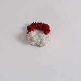NEW SIMPLE PEARL SCRUNCHIE CUTE FRESH HAIR TIE_CWAHA6774