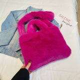 Winter Large Capacity Crossbody Shoulder Plush Bag_Cwab3959