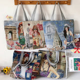 LARGE CAPACITY MINIMALIST CANVAS TOTE BAG_CWAB1681