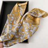 PAISLEY SATIN SQUARE SCARF 70CM NECK HEAD _CWASC0825