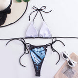 2 PIECE BIKINI SWIMSUIT WITH BUTTERFLY DESIGN PRINT_CWMW0178