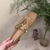 LOW HEEL MESH SANDALS WITH COVERED TOE_CWSHF0137