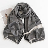 Fashionable Mid-Length Twill Scarf_Cwasc1010