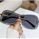 INTEGRATED METAL SUNGLASSES FRAMELESS GLASSES_CWASG0349
