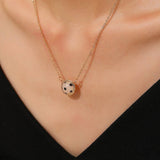 Women¡¯S Sport Style Ball Pendant Necklace_Cwaje05675