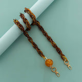 RESIN ACRYLIC LARGE LANTERN BEADS BAG CHAIN STRAP_CWMM5106