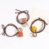 DOUBLE LAYER HOLLOW SQUARE RHINESTONE HAIR ROPE_CWAHA2335