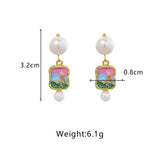 NEW NATURAL PEARL VINTAGE EARRINGS FOR WOMEN_CWAJE3793