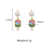 NEW NATURAL PEARL VINTAGE EARRINGS FOR WOMEN_CWAJE3793