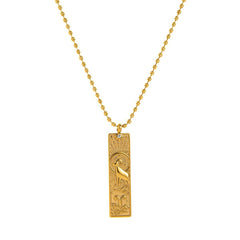 STAINLESS STEEL 12 ZODIAC TAROT NECKLACE_CWMM5712